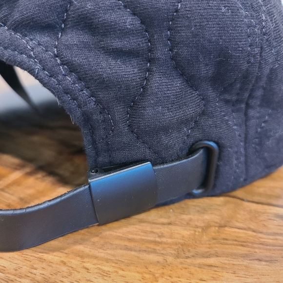 Rag & Bone Black Quilted Logo Baseball Cap - Picture 3 of 6